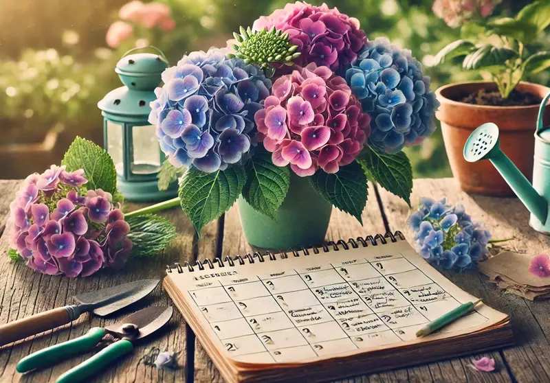 Calendrier Annuel de Soin des Hortensias